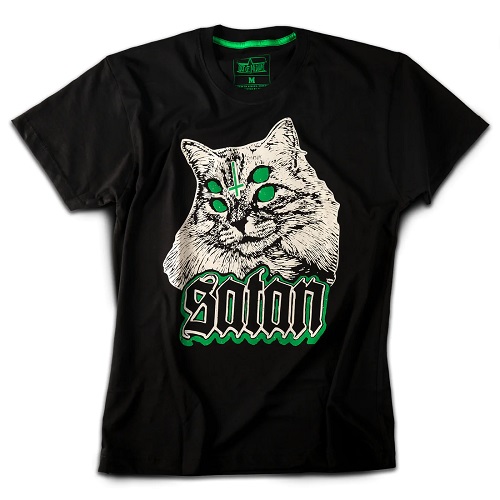 Satan Cat T-Shirt (Green Color)